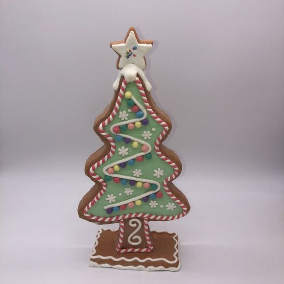 Cupcakes and Cashmere 17” Pastel Mint Green Gingerbread Cookie Christmas Tree - Picture 1 of 3